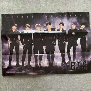 BTS Jungkook Jimin Suga JHope Jin RM V Black Purple Beyond The Scene Poster